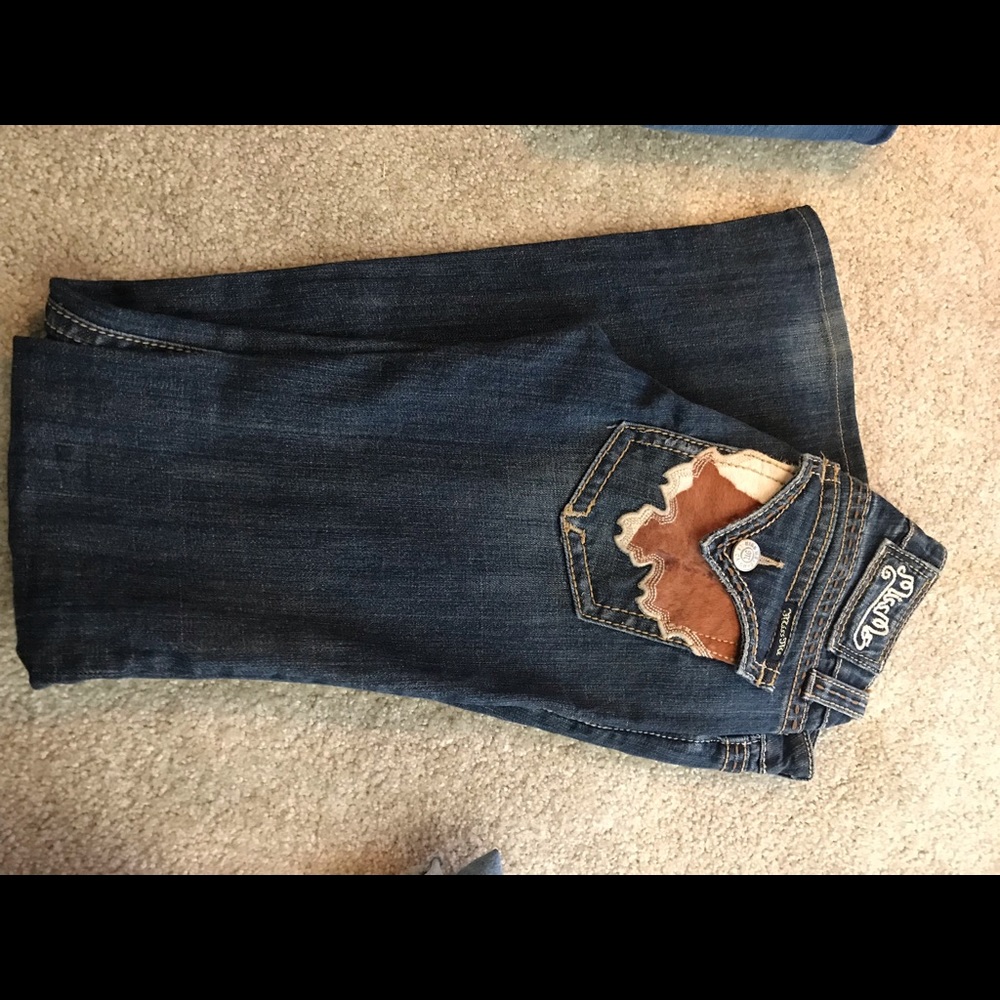 Miss me size 26 cowhide pocket